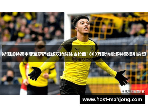 斯图加特德甲亚军梦碎锋线双枪解体吉拉西1800万欧转投多特蒙德引震动 斯图加特德甲亚军梦碎锋线双枪解体吉拉西1800万欧转投多特蒙德引震动